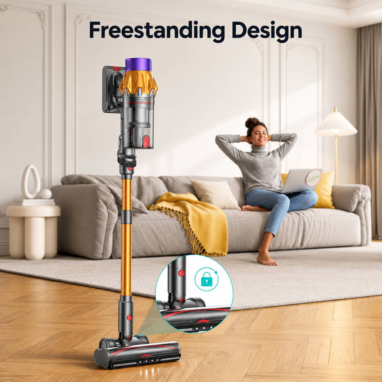 Veilem X7 Ultra – Sladdlös Skaftdammsugare 550W | 50KPA