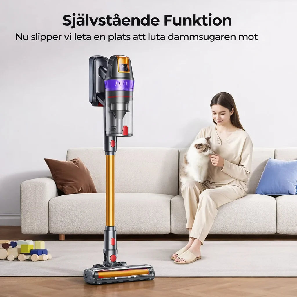 Veilem VC90 Sladdlös Dammsugare - 600W 65 kPa - Skaftdammsugare