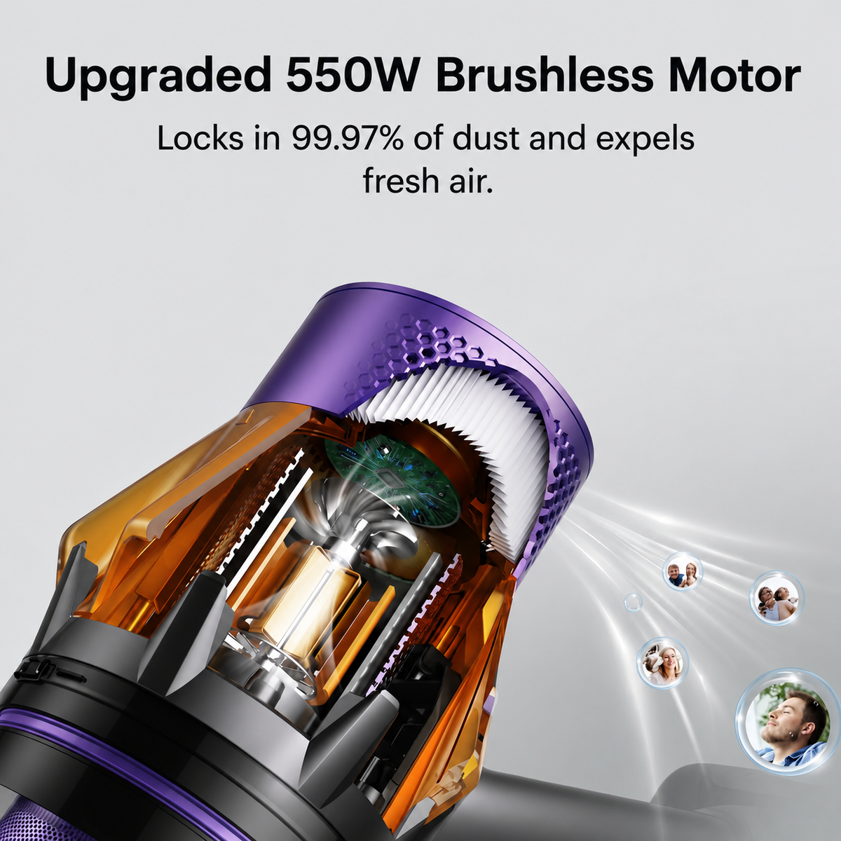 Veilem X7 Ultra – Sladdlös Skaftdammsugare 550W | 50KPA