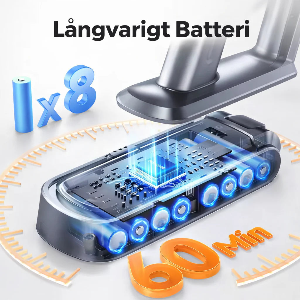 Veilem VC90 Sladdlös Dammsugare - 600W 65 kPa - Skaftdammsugare