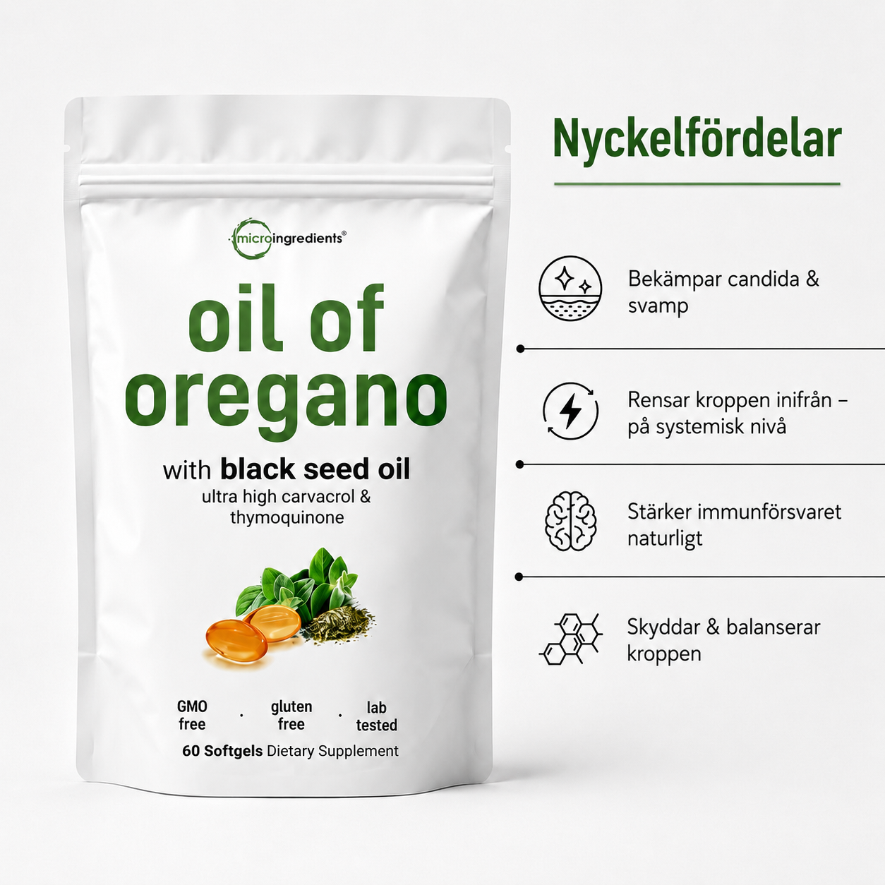 Veilem- Oreganoolja med Svartkumminolja