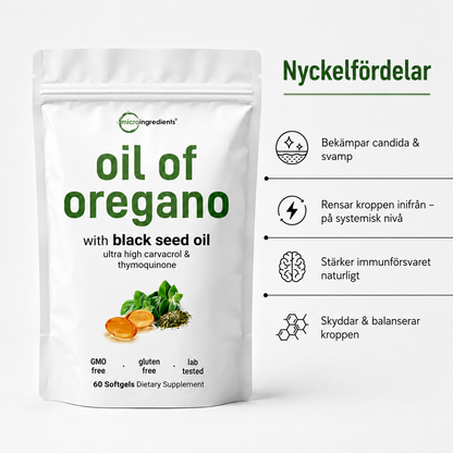 Veilem- Oreganoolja med Svartkumminolja