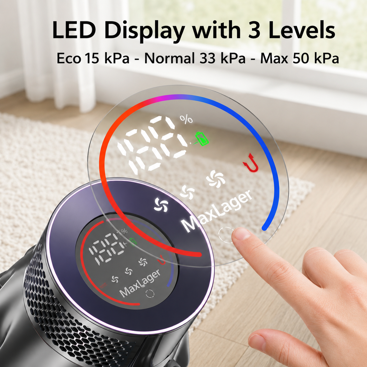 Veilem X7 Ultra – Sladdlös Skaftdammsugare 550W | 50KPA