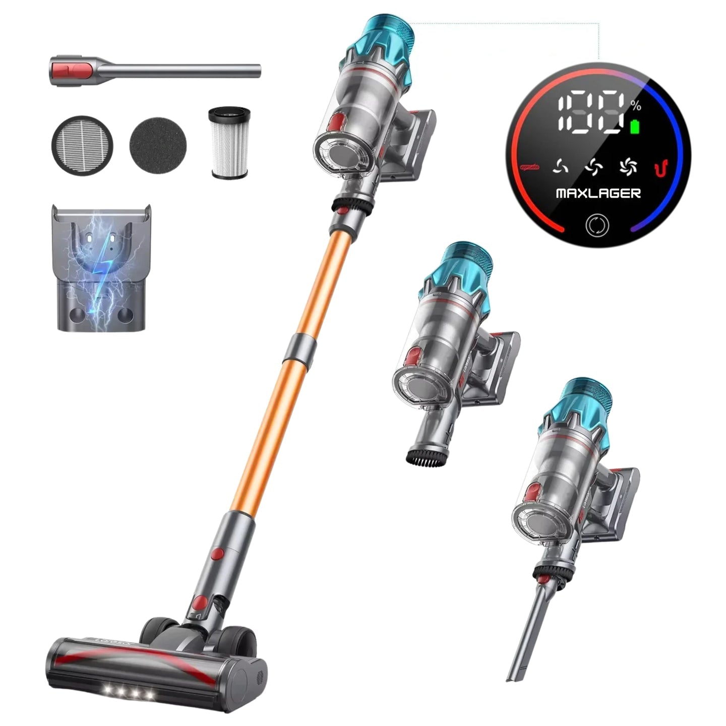 Veilem X7 Ultra – Sladdlös Skaftdammsugare 550W | 50KPA