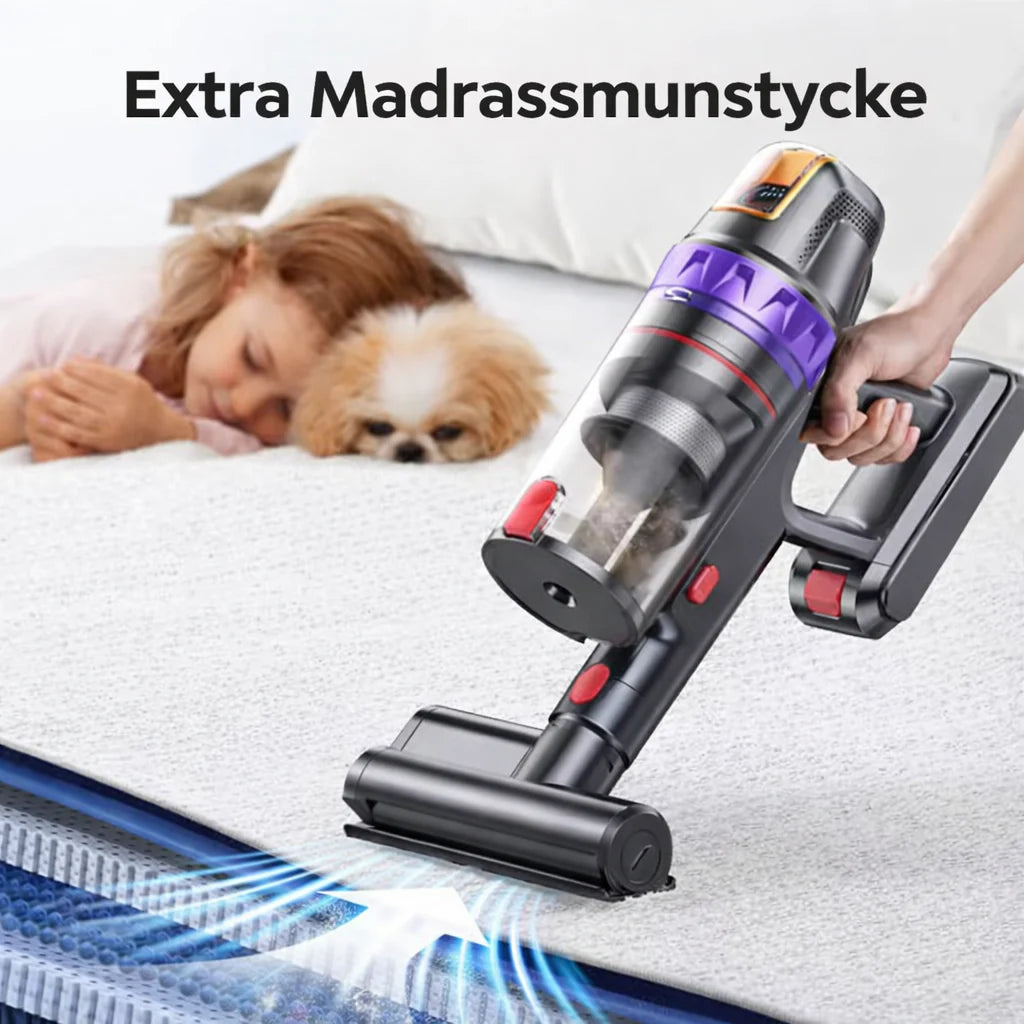 Veilem VC90 Sladdlös Dammsugare - 600W 65 kPa - Skaftdammsugare